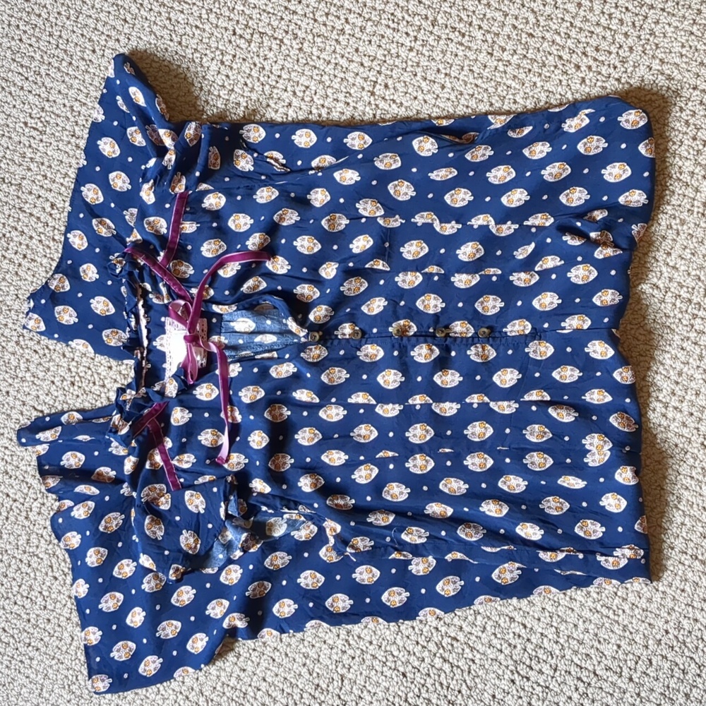 Anthropologie Floreat Wide Leg Block Print Jumpsuit - Picture 15 of 16